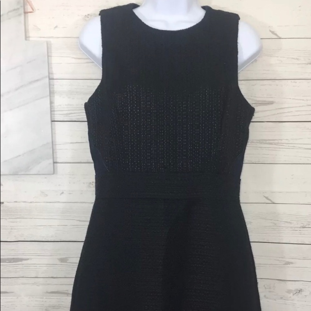 NWT Armani Exchane Dress Sz 8 Black Denim Tweed